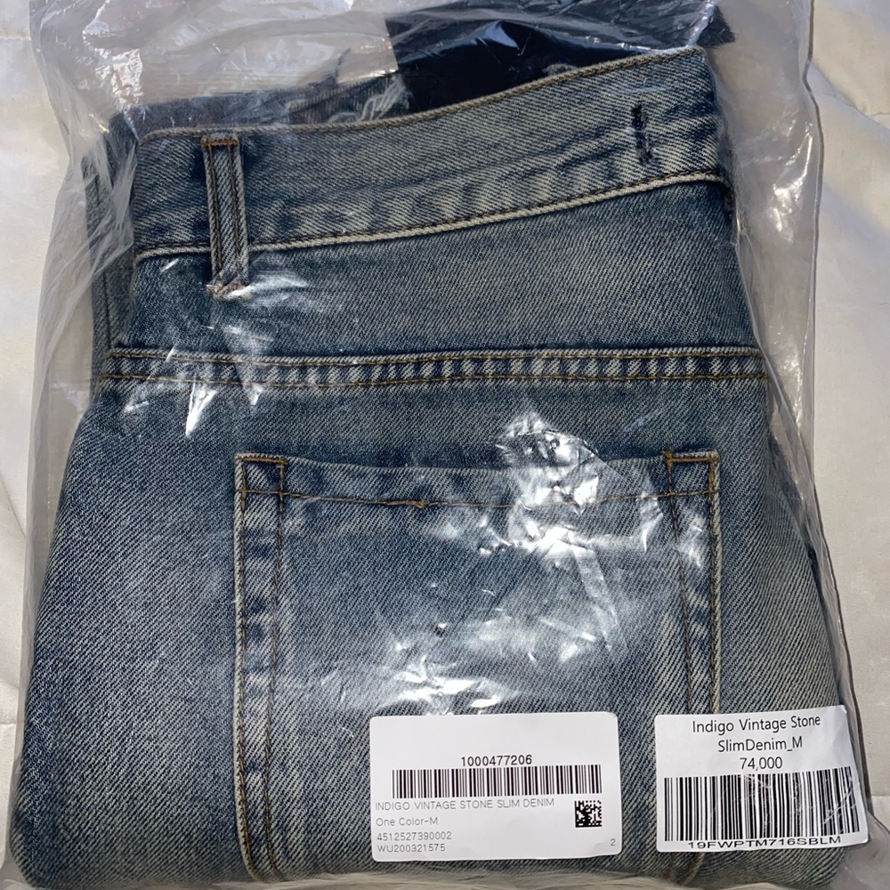 Vuiel INDIGO VINTAGE STONE SLIM DENIM size M